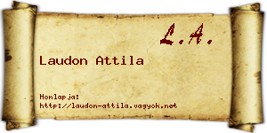 Laudon Attila névjegykártya