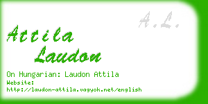 attila laudon business card